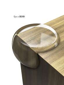 Transparent Corner Guards, Silicone Anti-Collision Edge Protectors For Tables, Windows, Prevent Bumps - E-White - View 12