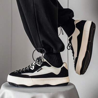 Men's Skateboard Shoes, Fashion Versatile Casual Canvas Shoes, Comfortable Daily Wear Sneakers