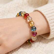 20颗6毫米不锈钢金色花朵珠帽端头隔珠吊坠珠，适用于珠宝制作材料配件批发 - 串珠墊片 - 查看 5