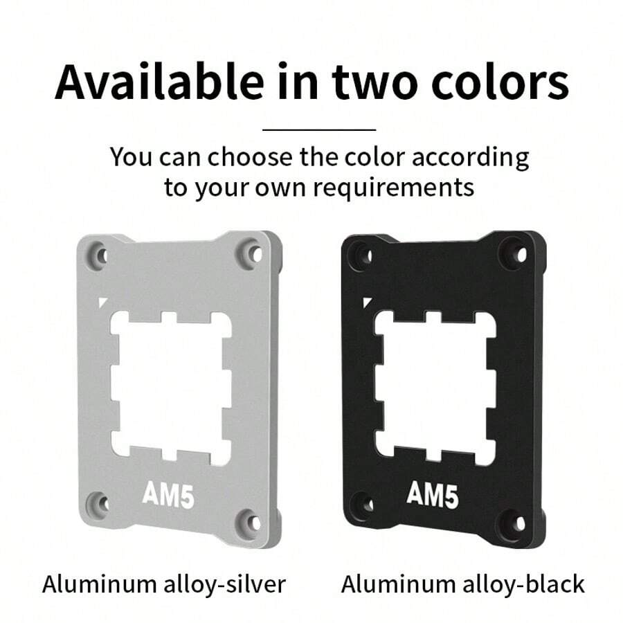 AMD Aluminum Alloy AM5 Socket CPU Anti-Bending Clip, CPU Correcting Fixed Pressure Plate, Replacement Durable Accessory - View 1