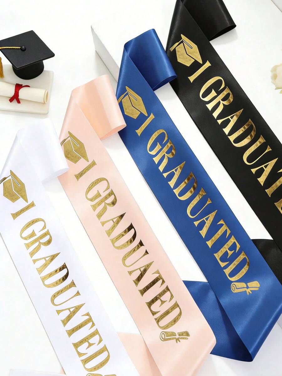 1pc Class Of 2026 Graduation Sash, "I GRADUATED" School Party/Celebration Ceremony Accessory, Photo Prop,Graduaion Gifts
