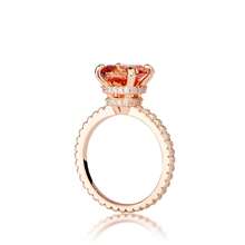 1枚3-5克拉祖母绿切割立方氧化锆公主切割单钻订婚戒指，奢华四爪镶嵌浪漫优雅结婚戒指，S925纯银镀白金，周年纪念礼物，附带证书 - 銀色 - 查看 3