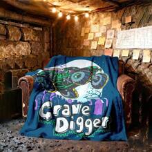 1 PIEZA Manta de camión monstruo de Monster Jam en 3D, regalo original para aficionados a los deportes de motor, decoración temática para cueva de hombre, acento para fiesta retro de ciencia ficción y recuerdo del día de carrera, manta suave para el hogar, dormitorio, cama, sofá, picnic, viaje, oficina, en múltiples tamaños de 50x60 a 60x80 pulgadas - Multicolor 5 - Ver 3