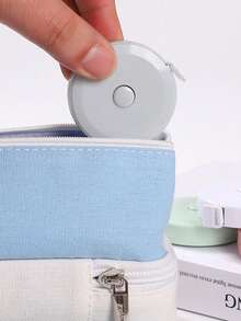 1pc Soft Retractable Tape Measure, Suitable For Sewing, Knitting, Crafting, Weight Loss, Black Double-Sided Soft Ruler - One Size - View 5