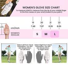 FINGER TEN 1pc Women's Right Hand Golf Glove, Anti-Slip Design, Comfortable Silicone Palm, Enhances Swing Stability, Fashionable Pattern, Size S/M/L Available - Macaron - View 9