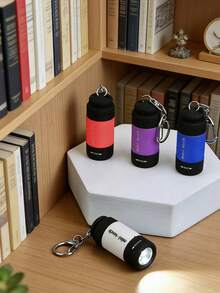 Đèn pin cầm tay sạc USB, khóa đồng, đèn pin mini, đèn cắm trại, đồ dùng ngoài trời, đèn pin nhỏ bằng hợp kim đồng LED sáng, đèn pin mini bỏ túi dễ thương, móc khóa, đèn pin nhỏ bằng nhựa đa chức năng, chống nước, quà tặng, đèn chiếu sáng ban đêm ngoài trời - Đèn pin mini - Xem 4