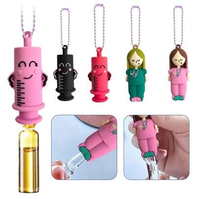 1pc Cute Cartoon Ampoule Bottle Opener, Multi-Functional Tool