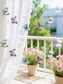 1 chiếc cờ trang trí hình bướm nhiều màu sắc phong cách Bohemian, thích hợp trang trí không gian mùa xuân/hè, rèm trang trí hình bướm thanh lịch cho phòng khách, phòng ngủ, tường, lối vào, căn hộ, ký túc xá, văn phòng, studio, tiệc tùng, đám cưới và nhiều hơn nữa, phong cách Boho, tối giản, trang trí nhà cửa ấm cúng hiện đại. - Nhiều màu - Xem 6