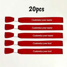 [Personalizado] Pulseras para fiestas personalizadas, pulseras de cinta desechables, pulseras de registro de eventos, personalizadas, adecuadas para eventos, cumpleaños, bodas, reuniones grupales, festivales de música y conciertos, que agregan un ambiente festivo a los conciertos de música y celebraciones - Multicolor - Ver 13