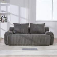 Sofas & Couches - Dark Gray + Corduroy + Foam + 2 Seat-2 - View 6