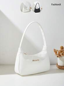 Lychee Texture Underarm Bag, Women's Fashion One Shoulder Diagonal Bag, Baguette Bag - Multicolor - View 2