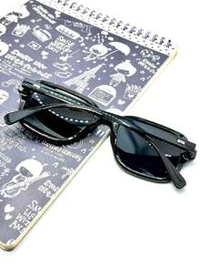 Women's Retro Cat-Eye Sunglasses With UV400 Protection, Fashionable 2026, Durable And Stylish. - 黑色 - 查看 6