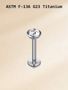 16G Titanium Alloy Lip Studs 3mm Ball CZ Labret Monroe Lip Ring For Women, G23 Tragus Helix Cartilage Earring Stud, Barbell Bar Length 6mm 8mm 10mm Body Piercing Jewelry - Lip Stud - View 21