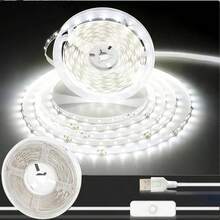 1件 1M/2M/3M/4M/5M USB LED燈條，暖白色/白色 LED柔光燈條夜燈，適用於電視背光、臥室、廚房、走廊、居家、櫥櫃、節日裝飾 LED照明 - 燈帶 - 查看 2
