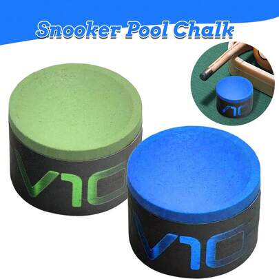 1/2Pcs Single V10 TAOM Snooker Pool Chalk High-Quality Professional Billiard Chalk For Precise Play Improved Grip & Control Durable Smooth Application For Snooker Pool Cue Stick Sports Accessories