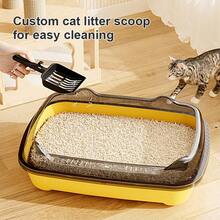 High-Sided, Enclosed Large Cat Litter Box, Anti-Splash & Odor, Thick Pet Supplies - L - View 2