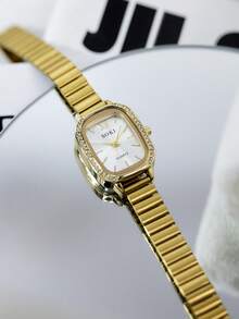 LIANDU Women's Fashion Creative Multifunctional Compact Quartz Watch, Suitable For Daily Wear, Birthday Gift, Back To School, Thanksgiving, Romantic Occasions, Perfect Gift - Gold - View 4