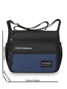 Large Capacity Men's Messenger Bag, Business Travel Casual Shoulder Bag, Fashionable Multi-Function Backpack - Multicolor - View 4