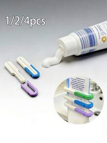 3D Printed Toothpaste Squeezer, Toothpaste Dispenser Tool, Easy Toothpaste Dispensing, With Detachable Cap, Bathroom Accessory, Suitable For Toothpaste & Face Wash, For Home & Travel - A - View 1