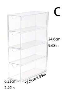 1 hộp đựng đồ dùng văn phòng bằng acrylic dung tích lớn, có thể sử dụng theo chiều ngang và chiều dọc, dùng để đựng bút, kính áp tròng, đồ dùng học tập, bút dạ, văn phòng phẩm và kính mắt. - Trong sáng - Xem 4