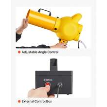 Foam Machine, Handheld Spray Foam Cannon Party Machine, Bubble Cannon With Fan & Triangular Structure, Dense Foams Maker For Gatherings, Backyard, Celebrations & Party, Continuous Foams Output - 9.84-16.40 Ft/3-5m Spray Range - View 6