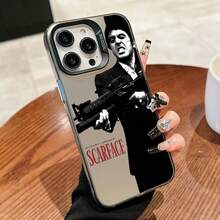 1pc Graphic Stylish Shockproof Anti-Slip Phone Case With Independent Button, Suitable For IPhone 17/Air 16/15/14 Plus/13/12/11/Pro/ProMax/X/XR/XS/XS Max/7/8 - Multicolor - View 4