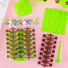 1个猴子平衡树，专注力平衡训练玩具，猴子叠叠乐游戏，双人互动玩具，桌面游戏，圣诞礼物 - 彩色 - 查看 4