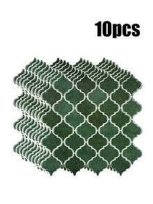 1/5/10pcs Kitchen Backsplash Tiles, Self-Adhesive 3D Embossed Wall Tiles, 12"X12", For Kitchen And Bathroom - Multicolor - View 22