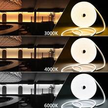 5V COB Neon Light Strip, USB Powered, IP65 Waterproof, Touch Switch With Long Press Brightness Adjustment, 1 Roll Tape Included, Ideal For Garden, Bedroom, Living Room, Cabinet & Wardrobe Lighting - Warm White - View 6