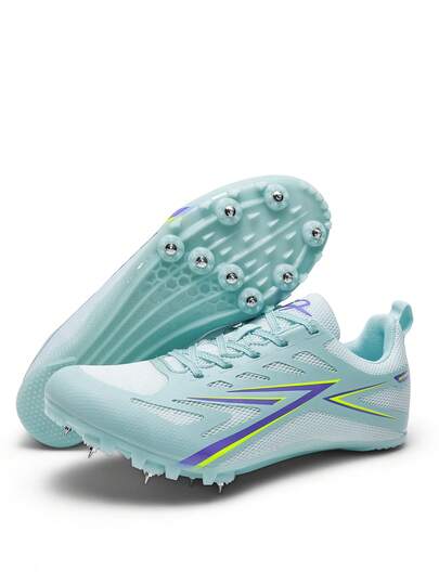 8-Spike Professional Track & Field Sports Shoes, Unisex Running Spikes Shoes For Outdoor Training, Short Distance Running & Long Jump, Breathable Mesh For Boys