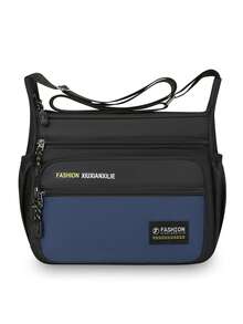 Large Capacity Men's Messenger Bag, Business Travel Casual Shoulder Bag, Fashionable Multi-Function Backpack - Multicolor - View 12