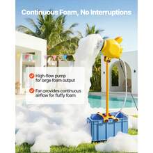 Foam Machine, Adjustable Angle Control Foam Cannon Party Machine, Bubble Cannon With 37QT Water Tank, Stable Vertical Design, Dense Foams Maker For Gatherings, Celebrations & Party - 37QT Water Tank - View 3