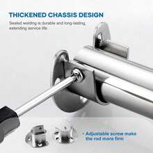 4pcs/Set Heavy Duty Stainless Steel Closet Rod - Strong Support For Closet Rods And Curtains - Includes Screws - A - View 11