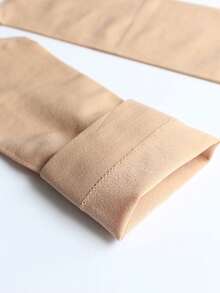 1/5/10/20双装女士薄袜，夏季隐形水晶丝袜，防勾丝，耐穿，防滑，无缝，裸色透明，适合秋季穿着 - 彩色 - 查看 4