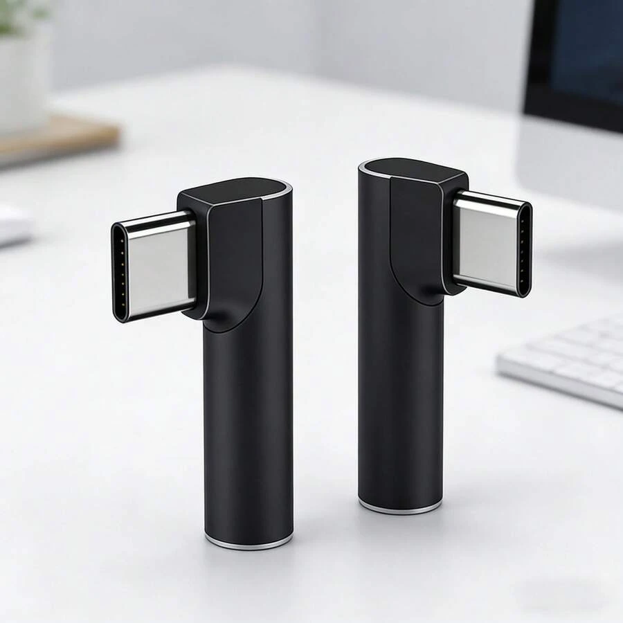 1pc 3.5mm Jack To USB Type C Audio Adapter, Compatible With IPhone, Pro, AUX Headphone Adapter Cable - Black - View 1