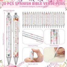Sets Spanish Floral Chris 1tian Gifts For Women Bulk Regalos Cristianos En Espanol Bible Verse Ballpoint Pen Inspirational Bookmark Gift For Women Teacher - 20 - View 3