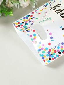 50pcs Colorful Polka Dot Gift Bags, Happy Birthday Tote Bags, Baby Shower Party Favor Bags, Gender Reveal Party Tabletop Decor, Birthday Party Goodie Bags, Happy Birthday Decorations, Welcome Baby Girl Party Supplies, New Born Boy Party Favor Packaging, First Tooth Theme Party Decorations, Boutique Shopping Bags, Room Decor, Home Decor, Birthday Gifts, Party Favors - Colorful Dot Birthday - View 9