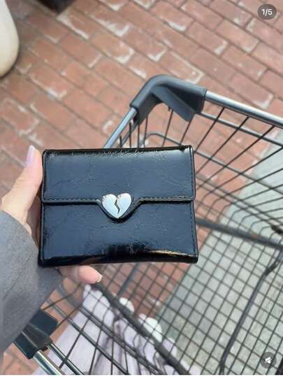 极简主义零钱包，小巧折叠拉链女士钱包，迷你超薄多层便携式身份证现金信用卡钱包，极简时尚现代商务周年纪念情人节生日礼物，送给女友、女士、女性的理想之选，灰色钱包，教师节礼物，送给女友的礼物，女士礼物，礼品袋，商务休闲学习用品，教师节礼物，返校季女士钱包，手拿包，小钱包