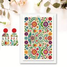 Floral Pattern Clay Transfer Paper For Polymer Bohemian Leaves Clay Transfer Retro Water Transfer Sheets Jewelry Making Earrings DIY Polymer Enamel Pottery Enamel Tools Art - 1Pc - View 27