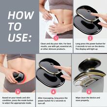 Hailicare 4-In-1 Wireless Handheld Electronic Skin Massager, Body Shaping Massager, Fat Burning & Body Shaping Device For Abdomen, Waist, Arms, Legs, Buttocks - Black - View 8