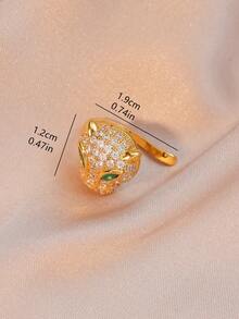 1个绿色动物耳夹耳环，无需耳洞，独特耳夹 - EGJ030 - 查看 3