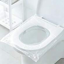 80/100片装一次性独立包装旅行马桶座套，防水防污卫生，适用于旅行、酒店、汽车旅馆、公共场所 - 白色 - 查看 2