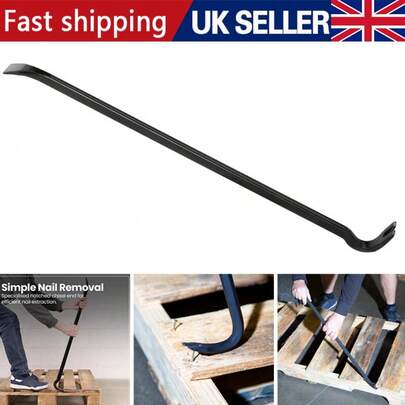 36" Wrecking Crow Bar Steel Crowbar Nail Board Puller Lever Pry Pull Breaker