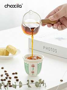 1个椰树图案陶瓷咖啡杯，浓缩咖啡杯，中东阿拉伯风格咖啡/茶杯，招待杯，沙特国庆节礼物，沙特咖啡杯，容量100毫升 - 适合家庭聚会、下午茶、露营、卧室和办公室使用 - 八角形咖啡杯 - 查看 4