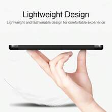 适用于三星 Galaxy Tab A9+ 11 英寸平板电脑的保护套，A9 Plus 三折叠支架翻盖保护套 - 黑色 - 查看 5