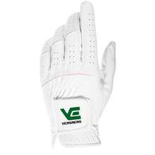 FINGER TEN 1 pieza Guante de golf para mujer diestra, agarre premium para todo clima y tacto suave y cómodo, mejora la confianza en el swing, disponible en S/M/L - Blanco - Ver 2