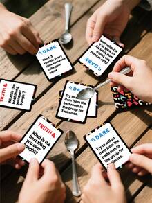 50pcs Party Game Cards, Friends Interaction Game Cards, Truth Or Dare Party Atmosphere Booster Cards - View 10