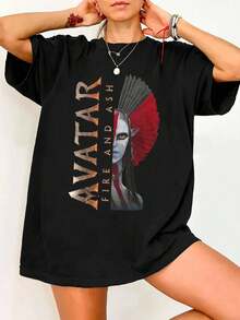 Avatars Feuer- und Asche-T-Shirt, Na'vi-Krieger-T-Shirt, Planeten-T-Shirt, James-Sci-Fi-T-Shirt, Geschenk für epische Filmfans - Schwarz - Übersicht 1