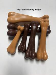 PETSIN 耐咬狗玩具 - 骨头形状互动式咀嚼训练棒，适合所有犬种的咀嚼玩具 - 互动式牙齿棒，坚固的聚乙烯材料 - 彩色 - 查看 7