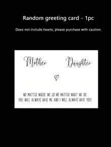 15张/5套母女拥抱卡片，心形亚克力异地恋情礼品套装，含拥抱卡片，适合生日、母亲节及其他特殊场合，感人礼物，心形设计，优雅收藏品，高品质材料，可收藏，情感礼物，母亲节礼物 - A - 查看 9